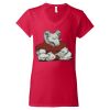 Softstyle® Women’s V-Neck T-Shirt Thumbnail