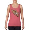 Garment-Dyed Women's Racerback Tank Top Thumbnail